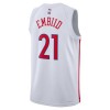 Dres Philadelphia 76ers Joel Embiid 21 Nike 2022-23 City Edition Bijela Swingman